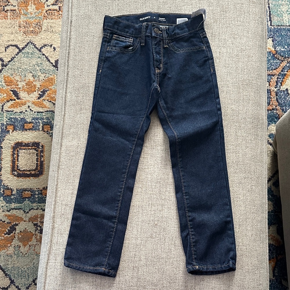 Old Navy Kids Dark Blue Jeans Skinny Size 6 NWT